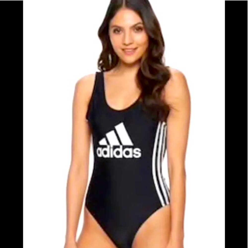 Nwot adidas plunging back one piece swimsuit